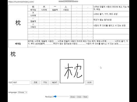 베게침 한자