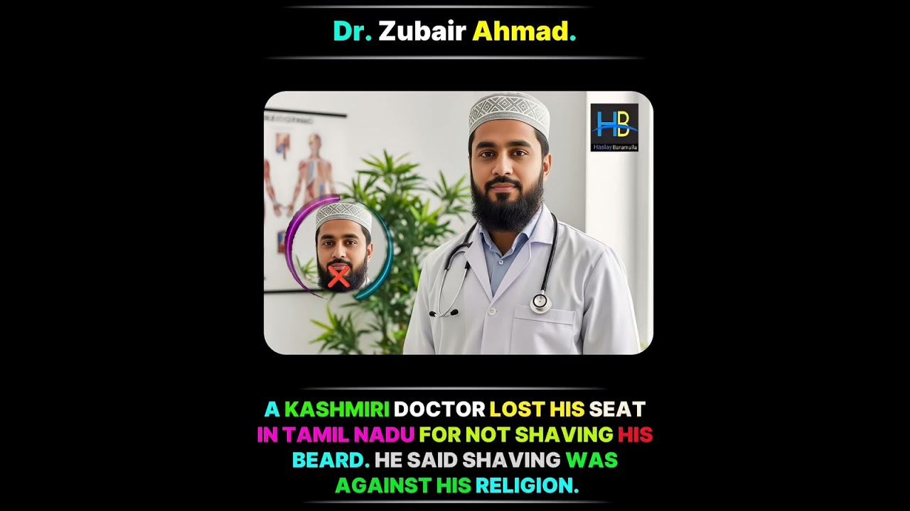 Dr. Zubair Ahmad, a Kashmiri doctor, lost his super-speciality seat (DrNB Nephrology
