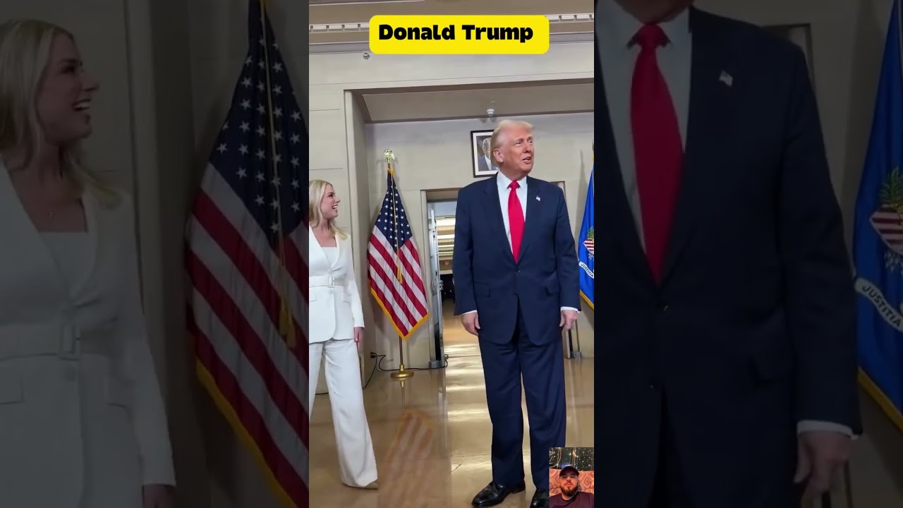 Trump Attorney General Pam Bondi Entering The United States Justice Department In Washington