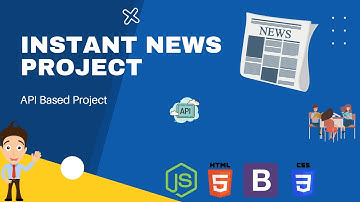 Instant News Project | Using Javascript, Html, Css | API based Project | Project With Source Code
