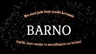 Barno ismiga video