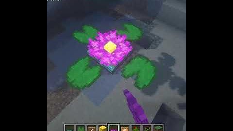 Water Decoration Build in Minecraft 1.17 | Lily Pads and Coral #minecraft #water #decoration #shorts