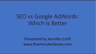 SEO vs Google AdWords SEO vs Google AdWords