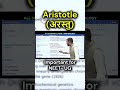 Who is Aristotle(अरस्तु)? The Father of Biology! 🧬 NEET-UG | #neetshorts #scientist #ncert