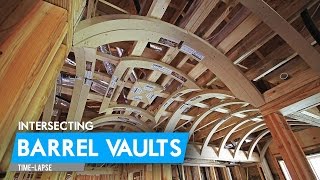 Intersecting Barrel Vaults = A Groin Vault | Time-Lapse
