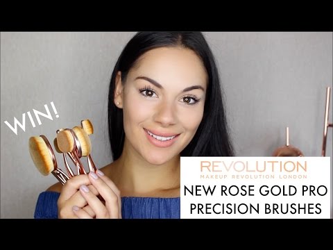 NEW MAKEUP REVOLUTION PRO PRECISION BRUSHES - DEMO + GIVEAWAY