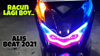 Modifikasi alis rgb lampu depan pcx 150 || chudax bikers shop