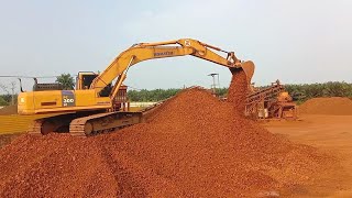 INI BARU MANTAP.! SANGAT MUDAH LOADING PASIR KASARAN KALAU PAKAI EXCAVATOR KOMATSU PC 300