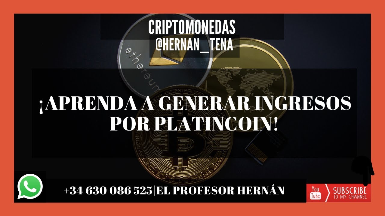 1. PLATINCOIN | ¿Cómo generar INGRESOS por INTERNET?