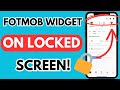 How to add fotmob widget to lock screen  how to get fotmob on lock screen simple 2024