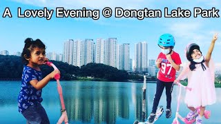 Evening Walk at Dongtan Lake Park with Kids | Korean Lifestyle  Korea Malayalam Vlog | Explore Korea
