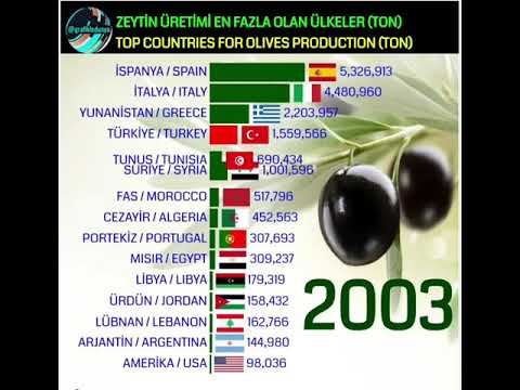 Zeytin Üretimi En Fazla Olan Ülkeler.  Zeytin Üretimi. Top Countries For Olives Production