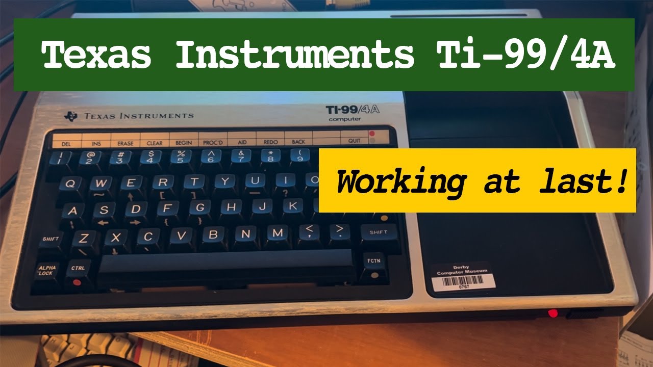 Texas Instruments TI99 4a | we finally got it working !!