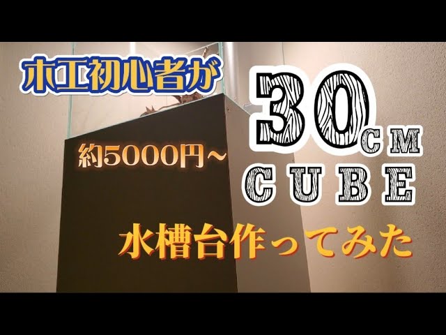 木工初心者が30cmCUBE水槽台作ってみた #DIY#水槽台#水槽台自作 - YouTube