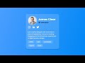 How to Create Profile Card Design in HTML & CSS
