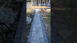Paver Walkway Part 2 diy construction pavers walkway howto stepbystep bluecollar trending