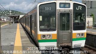 2828[前面展望]JR中央本線中津川駅から美乃坂本駅
