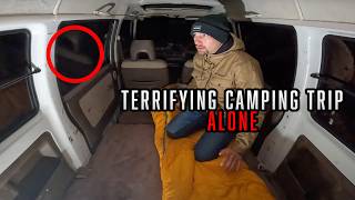 CAMPING ALONE INSIDE MY VAN at USA MOST HAUNTED FARM **VERY SCARY**