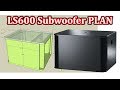 Speaker box plan ls600 bandpass professional subwoofer 12inch version