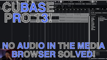 Cubase Pro 13  NO AUDIO in the media browser solved!