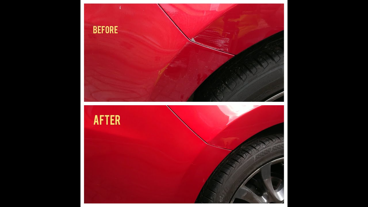 How To Repair Minor Damage On Mazda 6 Sport Soul Red Diy Remove Scratch Youtube