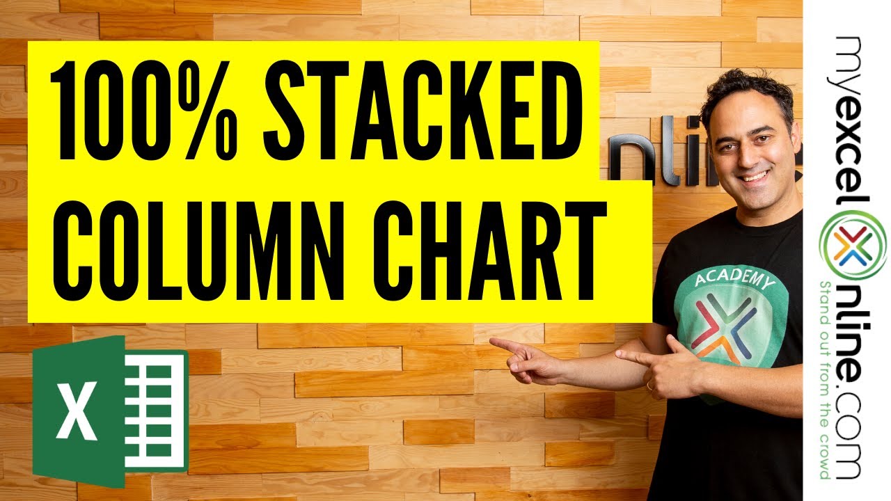 How to Create 100% Stacked Column Chart in Excel