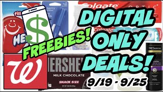 DIGITAL ONLY---WALGREENS COUPON DEALS 9/19 - 9/25 | FREEBIES!