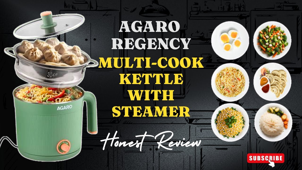 Best kettle for easy cooking 😍AGARO Multi-cook Kettle with Steamer ...