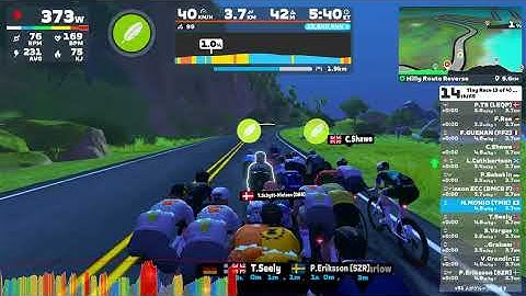 Tiny Race (3 of 4) by Zwift Insider (B) (Z1) on Hilly Route Reverse in Watopia