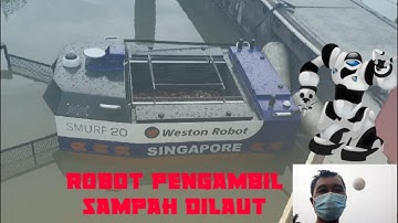 Robot pengambil sampah di laut