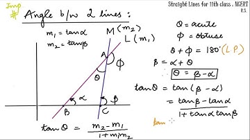 Straight Line Part 2 - Parallelism,Perpendicularity, angles between 2 lines - CBSE Class 11 Maths