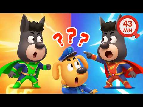 Catch the Caped Thieves | Police Training Pretend Play | Cartoon | Sheriff Labrador