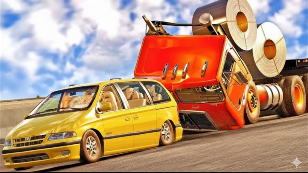 BeamNG Drive. Truck High Speed & Car Crashes #05