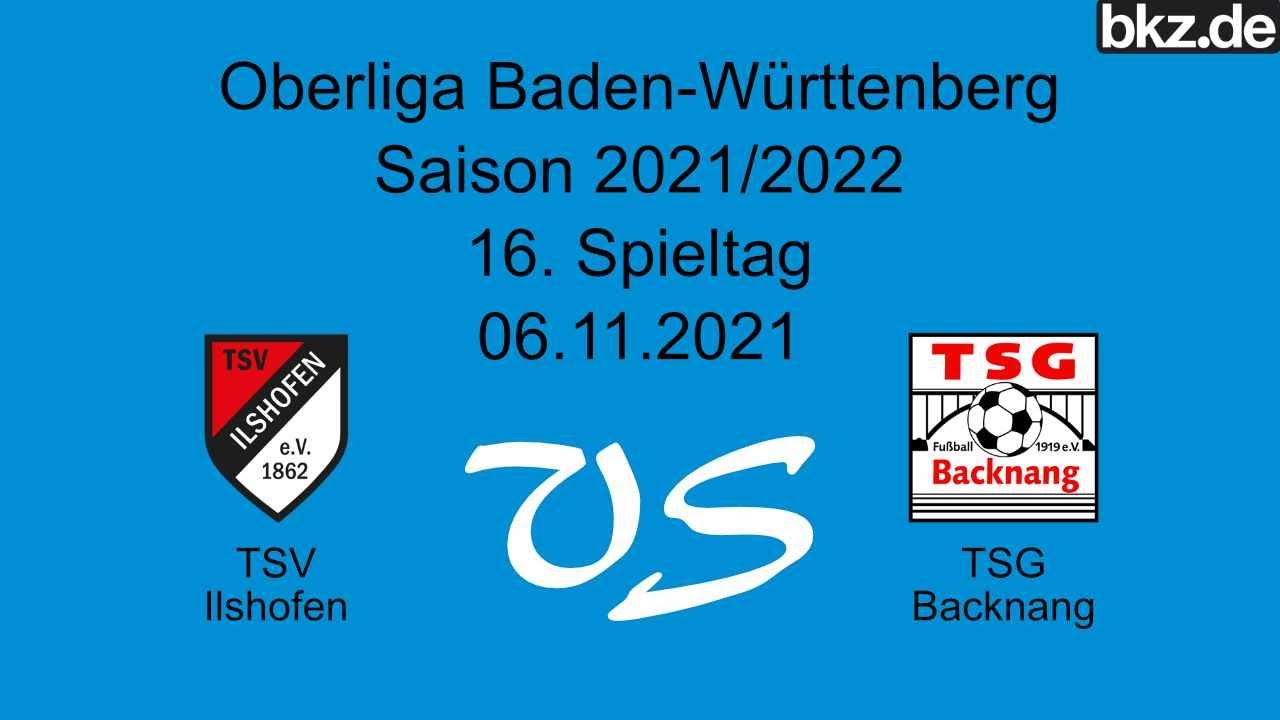 Fußball-Oberliga: TSV Ilshofen - TSG Backnang