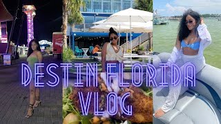 DESTIN FLORIDA VLOG | BEACH DAYS + BOAT RIDES + ROAD TRIP + MORE!