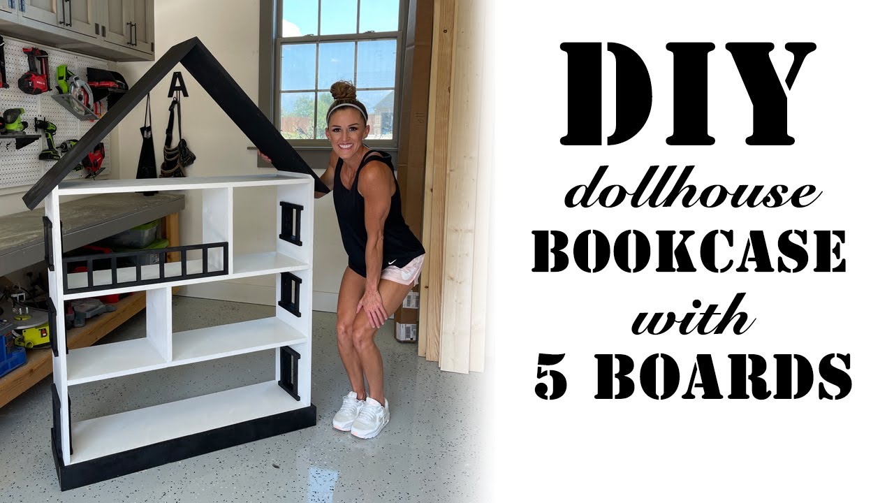 How to build a DIY dollhouse bookshelf