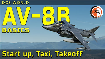 DCS WORLD | AV-8B Startup, Taxi and takeoff