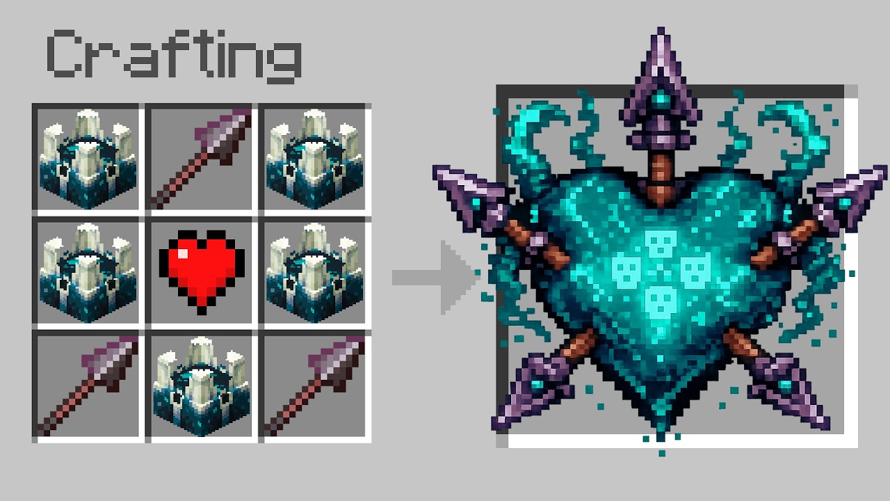 Minecraft but You Craft Hearts
