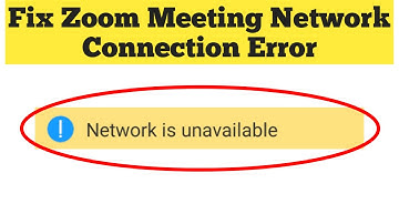 How to Fix Zoom meeting Network Connection Error || Fix Zoom meeting Loading problem