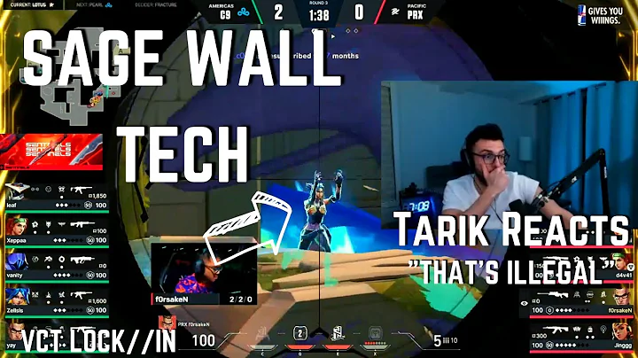 SEN tarik REACTS to PRX Sage Wall TECH... VCT LOCK//IN | VALORANT Clips