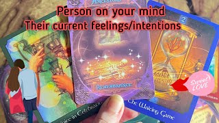 Person on your mind: Their current feelings/ Intentions for you?🥰 Hindi tarot card reading | love