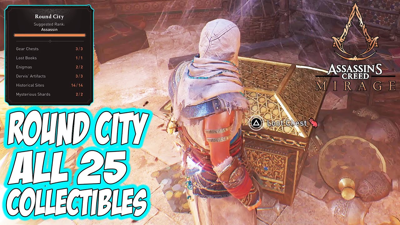 Assassin's Creed Mirage - How to get ROUND CITY All Collectibles Guide