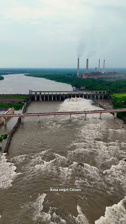 Heavy Monsoon Rain हाड़ौती में भारी बारिश ||kota beraj open 12 gate kota || kota beraj drone video