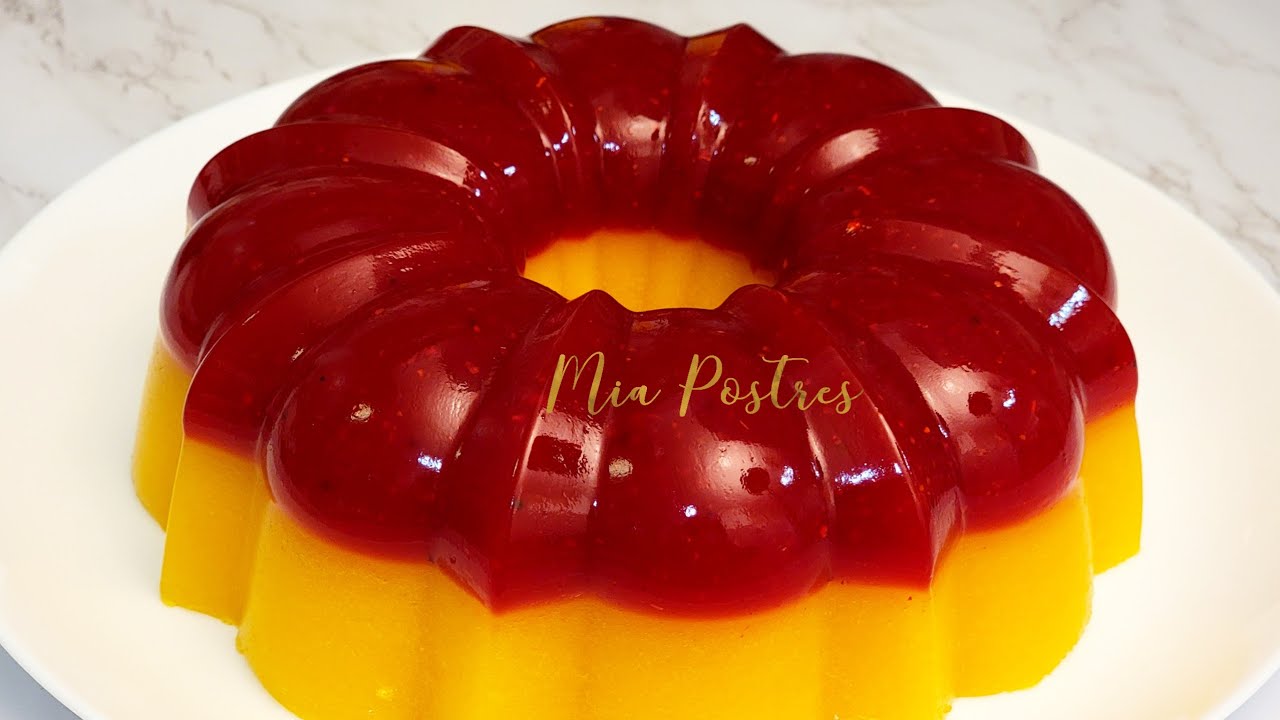 GELATINA DE MANGO 🥭 CON CHAMOY!! Riquisima y facil 🤤 mia postres.