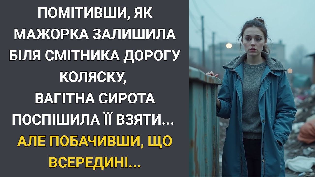 Помітивши, як мажорка залишила біля смітника коляску, вагітна сирота хотіла її взяти... Але почувши