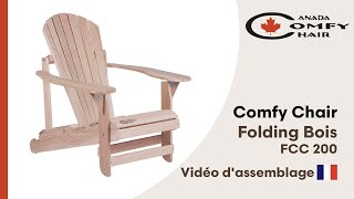 Vidéo d'assemblage Comfy Chair Folding en Bois - FCC 200 FRANÇAIS