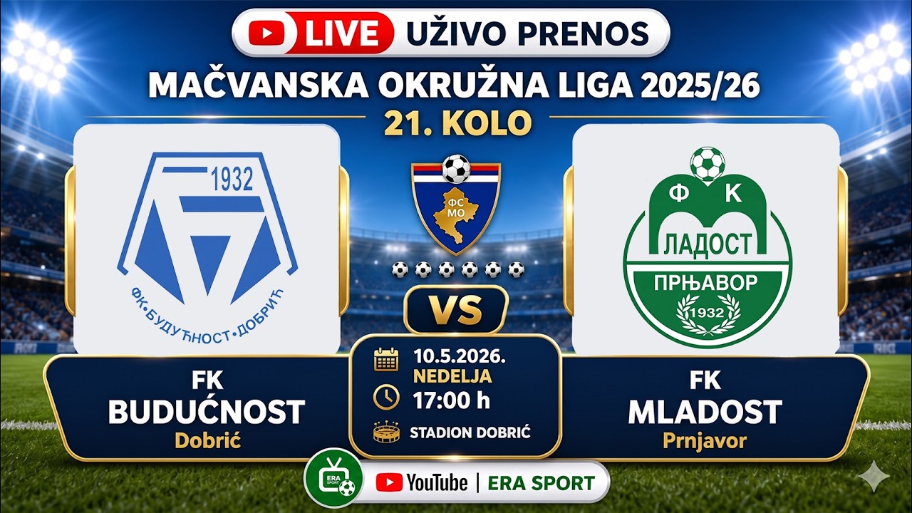 BUDUĆNOST-MLADOST(P)= ⚽10-5-2026⚽MOL 21. KOLO 🔴UŽIVO PRENOS🔴