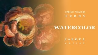 DIY How to PAINT FLOWERS. FREE painting lessons No 8. Watercolor Three Flowers Peonies DIY How to PAINT FLOWERS. FREE painting lessons No 8. Watercolor Three Flowers Peonies