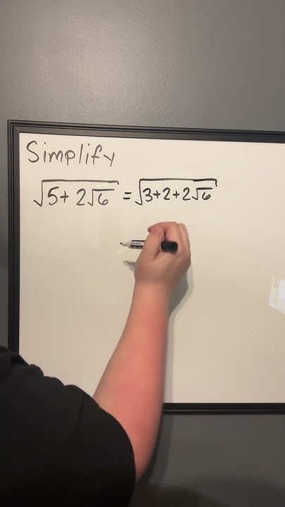Simplifying A Square Root Equation - YouTube