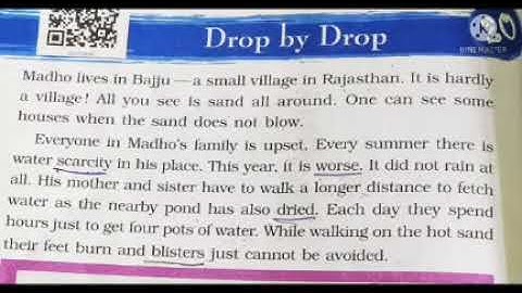 Class:- 3, Subject:- EVS, Chapter:- 20, Drop by Drop.